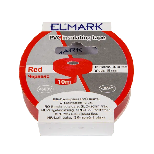 ΜΟΝΩΤΙΚΗ ΤΑΙΝΙΑ 10mx19mm ΚΟΚΚΙΝΟ