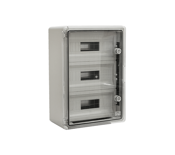 ΠΛΑΣΤΙΚΟΣ ΠΙΝΑΚΑΣ ABS PP 3116 45 ΘΕΣΕΩΝ IP 65 - ΔΙΑΦΑΝΗ ΠΟΡΤΑ