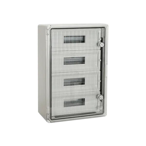 ΠΛΑΣΤΙΚΟΣ ΠΙΝΑΚΑΣ ABS PP 3118 60 ΘΕΣΕΩΝ IP 65 - ΔΙΑΦΑΝΗ ΠΟΡΤΑ