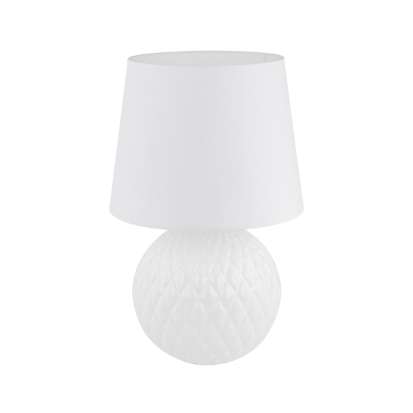 TK LIGHTING TABLE LAMP SANTANA 5593 1XE27 WHITE