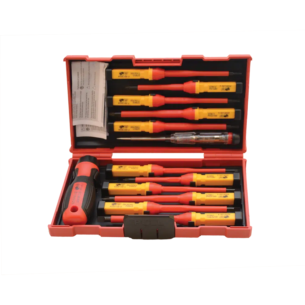 13PCS VDE INSULATED SCREWDRIVER SET CRV