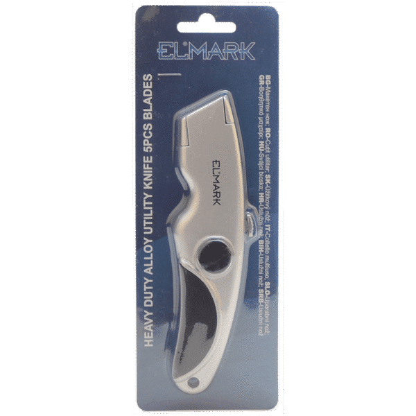 HEAVY DUTY ZINC ALLOY UTILITY KNIFE 5PCS BLADES