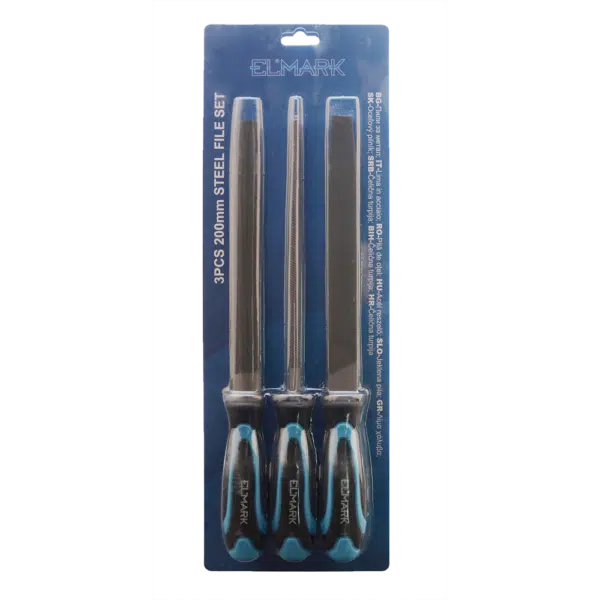 3PCS 200mm STEEL FILE SET