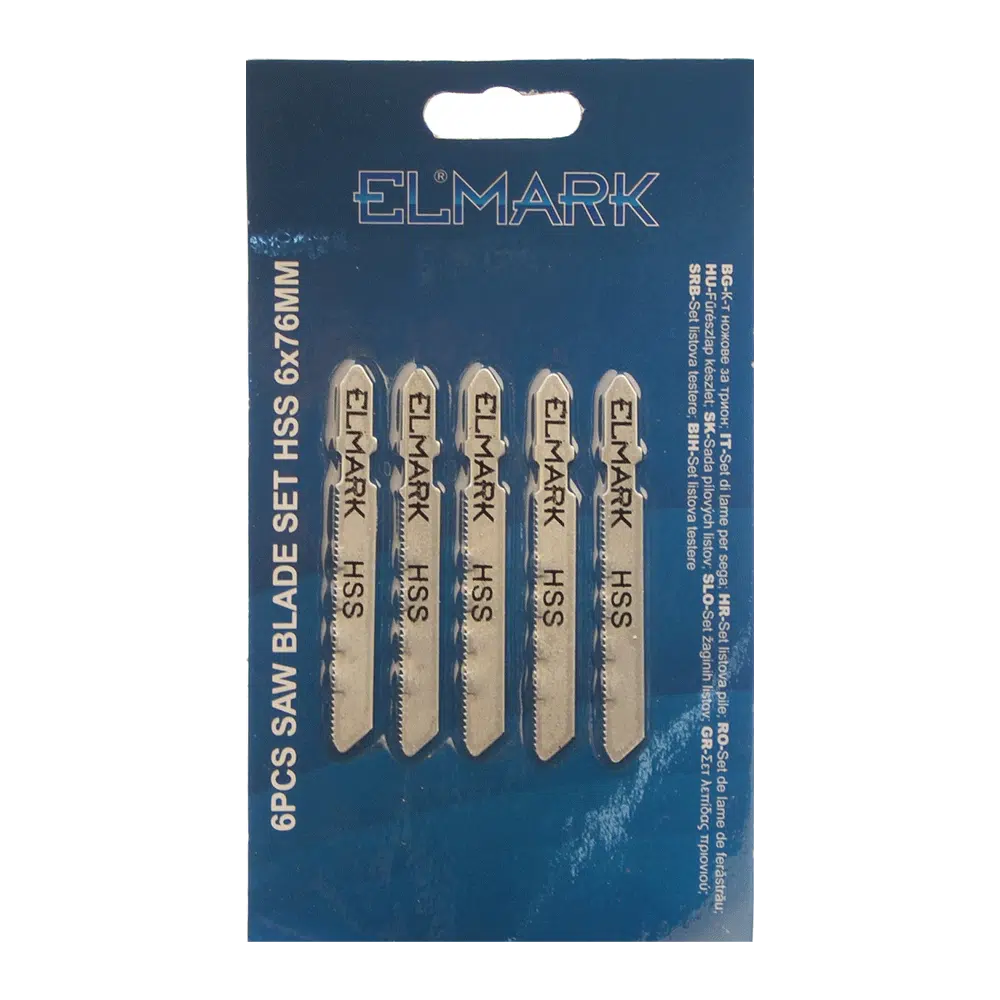 6PCS SAW BLADE SET HSS 6x76mm