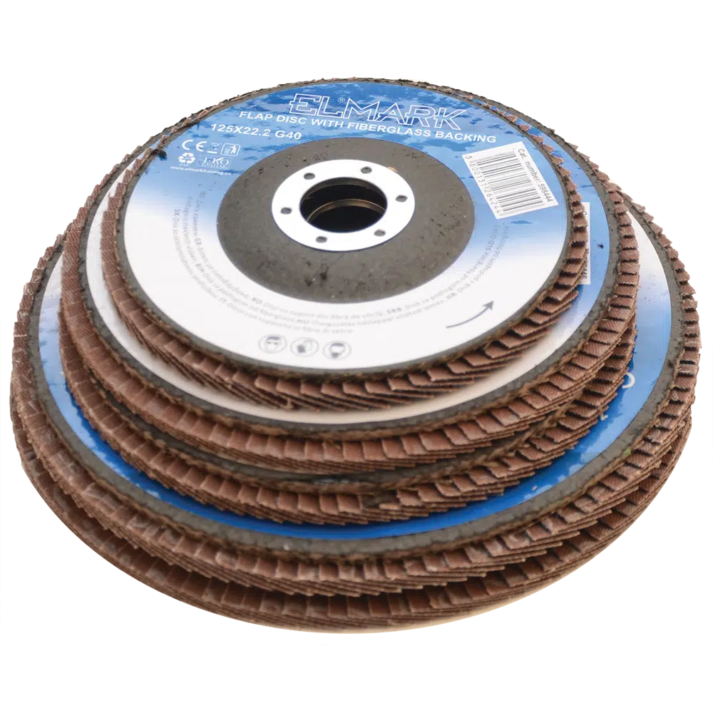 FLAP DISC WITH FIBERGLASS BACKING 180X22.2 G60