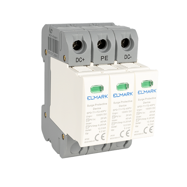 ΑΝΤΙΚΕΡΑΥΝΙΚΑ T1+T2 3P SPD DC 1500V 12.5kA