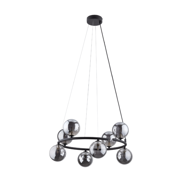 TK LIGHTING CHANDELIER ANABELLE 6844 8XG9 BLACK