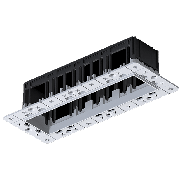 MODENA 4 MODULE RECESSED BOX WITHOUT FRAME