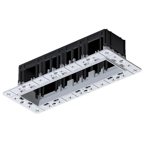 MODENA 4 MODULE RECESSED BOX WITHOUT FRAME