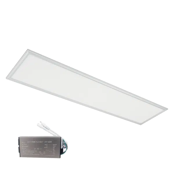 LED ΠΑΝΕΛ 48W 4000K 295x1195mm ΛΕΥΚΟ ΠΛΑΙΣΙΟ +ΜΠΑΤΑΡΙΑ ΑΣΦΑΛΕΙΑΣ