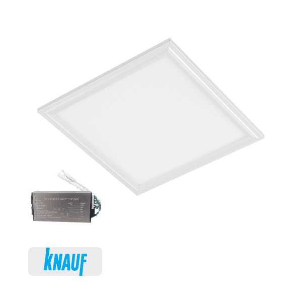 LED ΠΑΝΕΛ ΓΥΨΟΣΑΝΙΔΑΣ 40W 4000K 595x595mm ΛΕΥΚΟ+ΜΠΑΤΑΡΙΑ ΑΣΦΑΛΕΙΑΣ