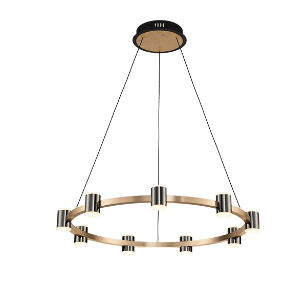 AXEL LED ΠΟΛΥΦΩΤΟ 72W 3000K ΜΑΥΡΟ/ΧΡΥΣΟ