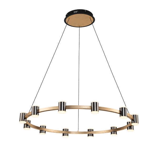 AXEL LED ΠΟΛΥΦΩΤΟ 96W 3000K ΜΑΥΡΟ/ΧΡΥΣΟ