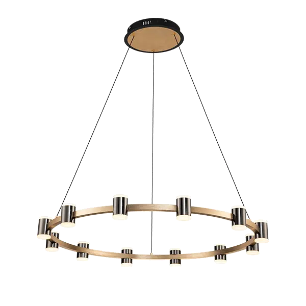 AXEL LED ΠΟΛΥΦΩΤΟ 96W 3000K ΜΑΥΡΟ/ΧΡΥΣΟ