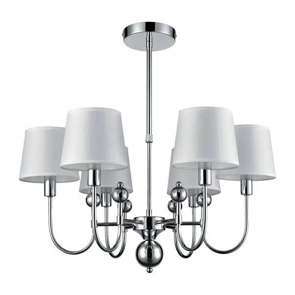 CARMEN ΠΟΛΥΦΩΤΟ 6XE27 ΛΕΥΚΟ/ΧΡΩΜΙΟ