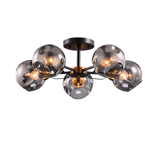 ELLARIA ΠΟΛΥΦΩΤΟ 5XE27 ΜΑΥΡΟ/ΧΡΥΣΟ ΑΝΤΙΚΕ