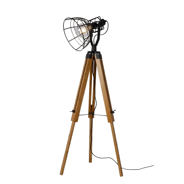 ETHEL ΕΠΙΔΑΠΕΔΙΟ ΦΩΤΙΣΤΙΚΟ 1XE27 ΜΑΥΡΟ/ΞΥΛΟ