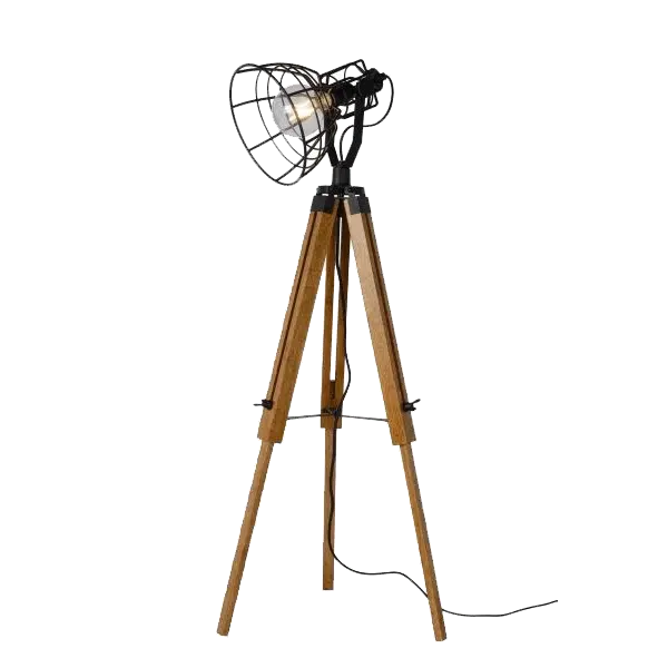 ETHEL ΕΠΙΔΑΠΕΔΙΟ ΦΩΤΙΣΤΙΚΟ 1XE27 ΜΑΥΡΟ/ΞΥΛΟ