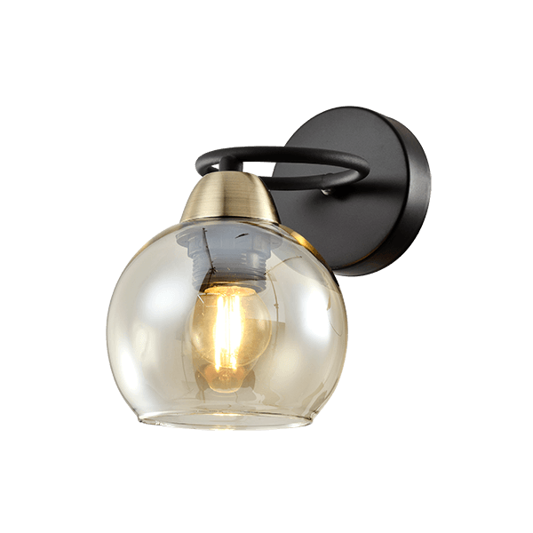 JAY ΑΠΛΙΚΑ 1XE27 ΜΑΥΡΟ/ΜΠΡΟΝΖΕ