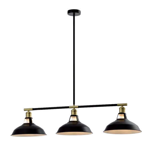 JEMMA ΚΡΕΜΑΣΤΟ ΦΩΤΙΣΤΙΚΟ 3XE27 ΜΑΥΡΟ/ΧΡΥΣΟ