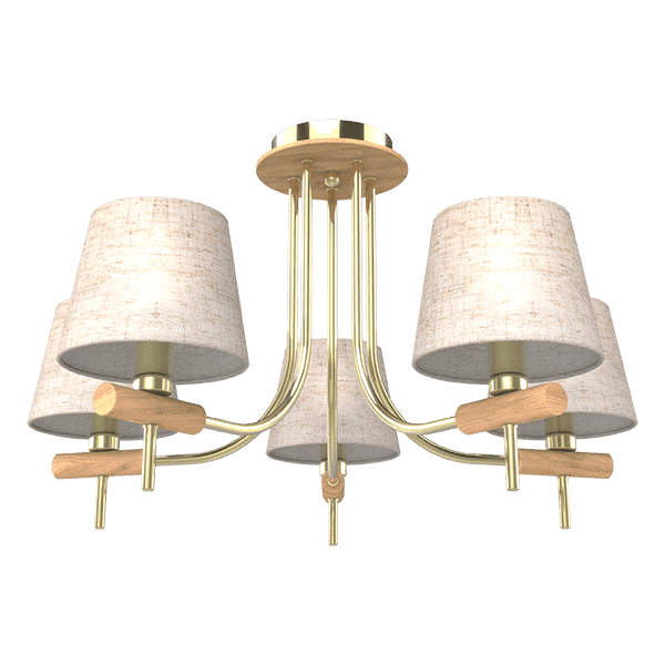 JONAS ΠΟΛΥΦΩΤΟ 5XE14 ΜΠΕΖ/ΧΡΥΣΟ