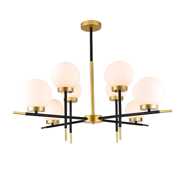 JULIET ΠΟΛΥΦΩΤΟ 8XE27 ΜΑΥΡΟ/ΧΡΥΣΟ