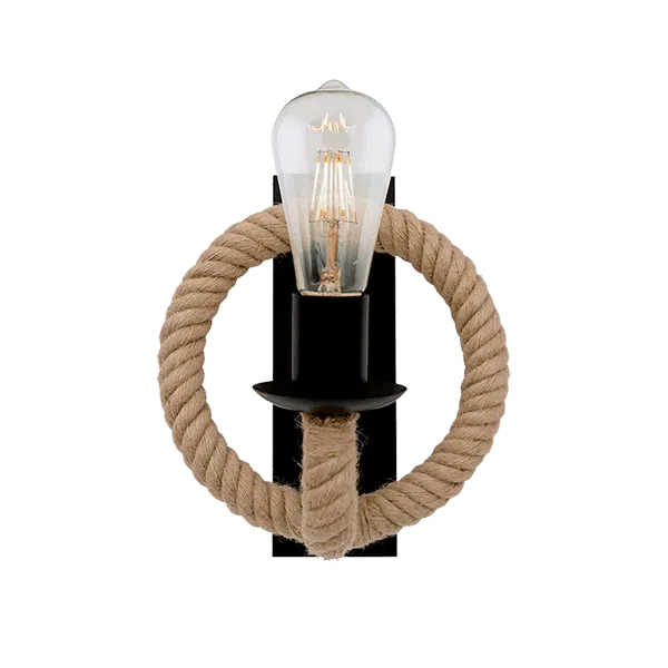 ROPE ΑΠΛΙΚΑ 1XE27 ΜΑΥΡΟ