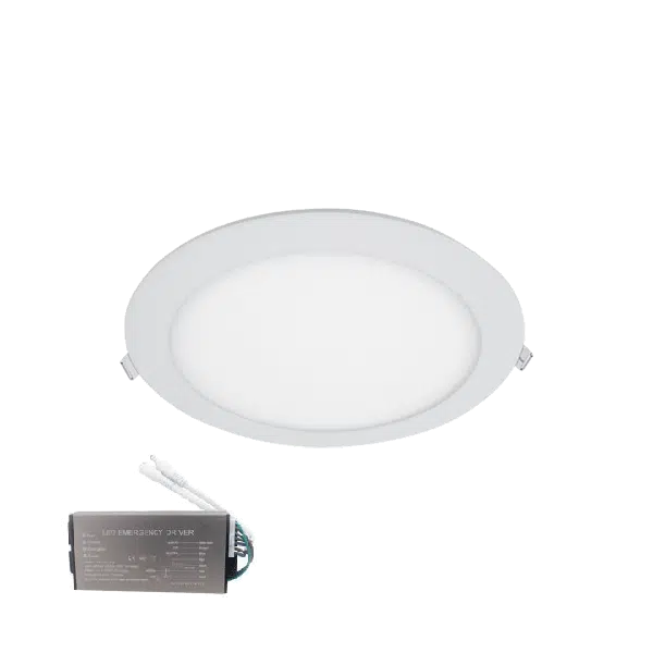 LED ΠΑΝΕΛ ΣΤΡΌΓΓΥΛΟ 18W 4000K IP44+ΚΙΤ ΑΣΦΑΛΕΙΑΣ