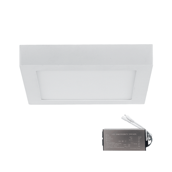 LED ΠΑΝΕΛ ΤΕΤΡΑΓΩΝΟ ΕΞΩΤΕΡΙΚΟ 18W 6400K+ ΚΙΤ ΑΣΦΑΛΕΙΑΣ