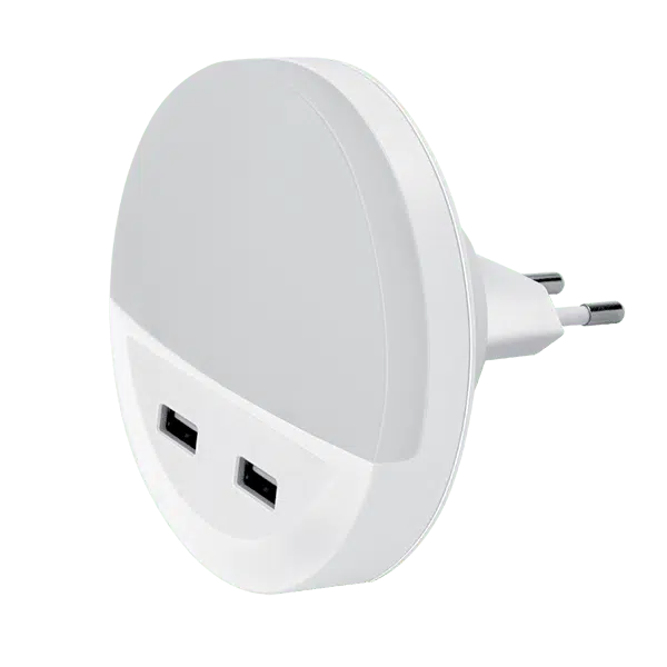 LED ΦΩΤΑΚΙ ΝΥΚΤΟΣ ΜΕ 2xUSB 0.5W 4000K