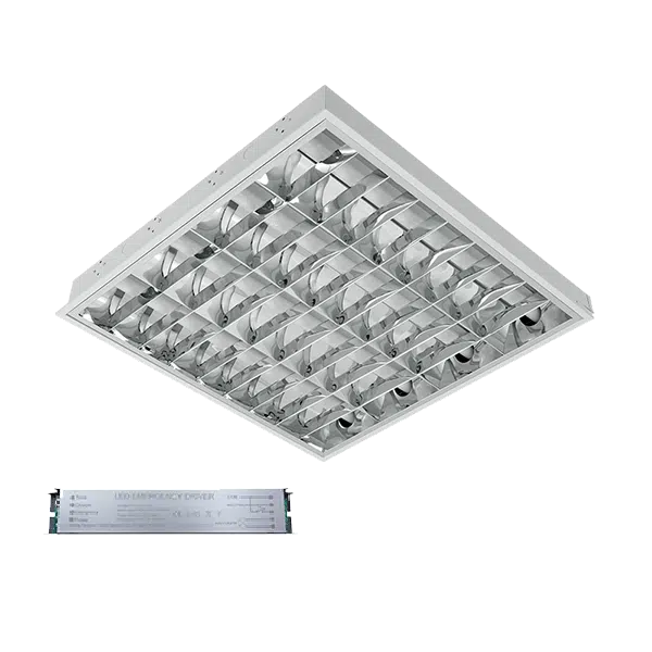 LENA-V ΜΕ LED (600MM) 4X9W 6400K ΧΩΝΕΥΤΟ 595X595mm ΜΕ ΜΠΛΟΚ