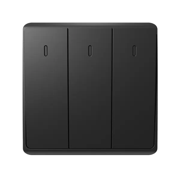 LONDON THREE BUTTONS ONE WAY SWITCH ANTHRACITE