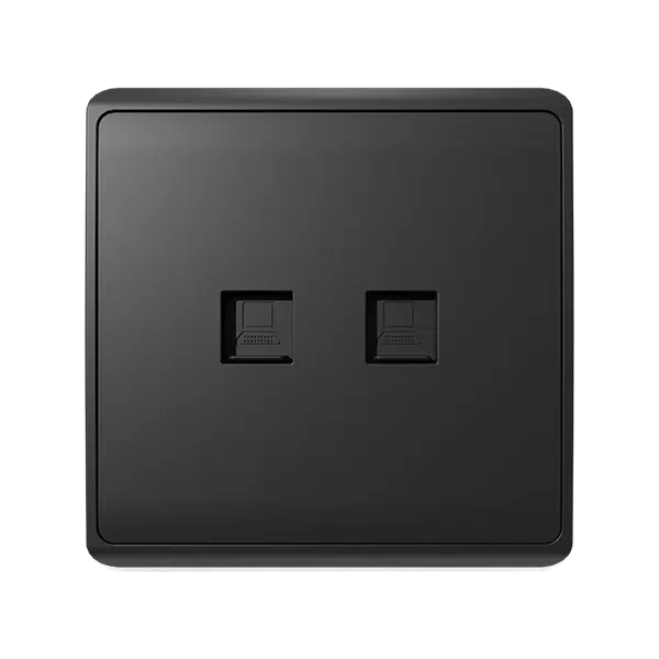 LONDON DOUBLE COMPUTER RJ45 SOCKET ANTHRACITE