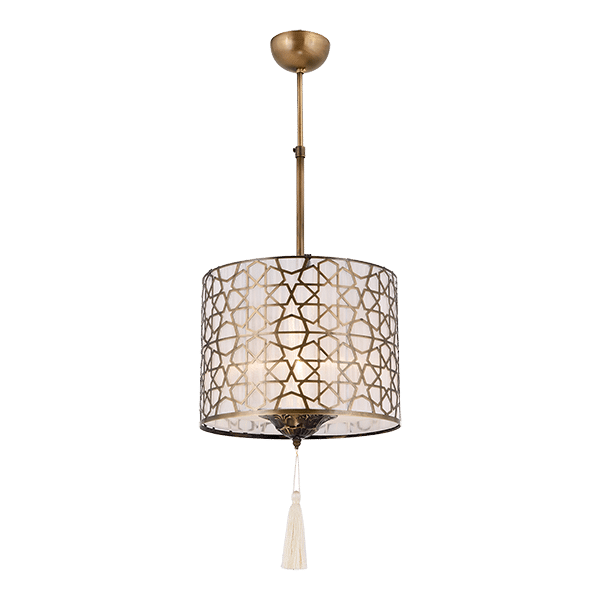 ERBA ΚΡΕΜΑΣΤΟ ΦΩΤΙΣΤΙΚΟ 1XE27 ΧΡΥΣΟ ΑΝΤΙΚΕ