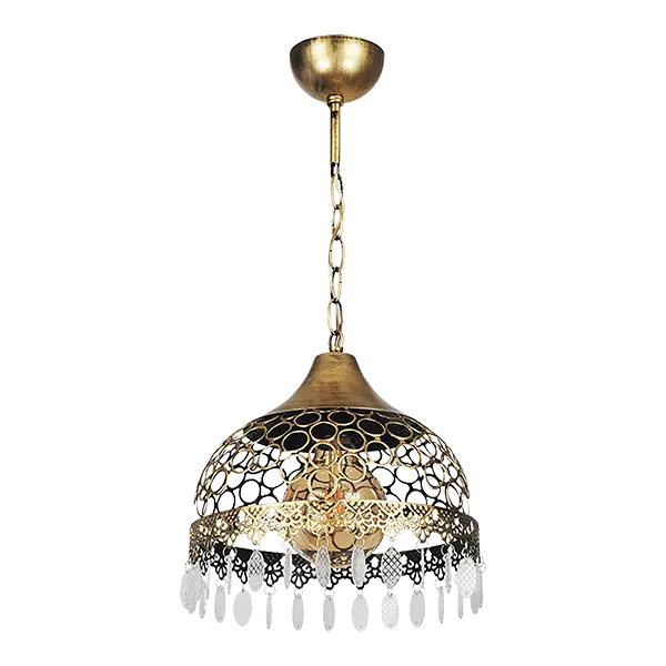 EBRULI ΚΡΕΜΑΣΤΟ ΦΩΤΙΣΤΙΚΟ 1XE27 ΧΡΥΣΟ ΑΝΤΙΚΕ