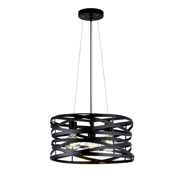 HELIX ΚΡΕΜΑΣΤΟ ΦΩΤΙΣΤΙΚΟ 3XE27 ΜΑΥΡΟ