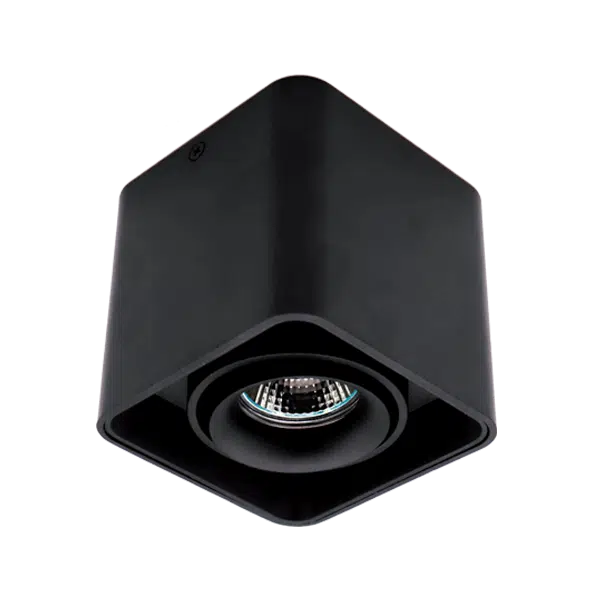 DL-044 ΤΕΤΡΑΓΩΝΟ ΜΟΝΟ ΣΠΟΤ ΕΞΩΤΕΡΙΚΗΣ ΤΟΠΟΘΕΤΗΣΗΣ ΜΑΥΡΟ