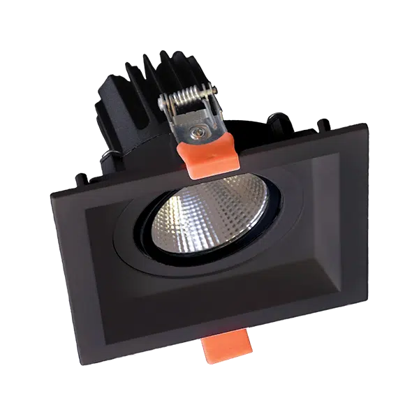 ΤΕΤΡΑΓΩΝΟ ΚΙΝΟΥΜΕΝΟ LED ΣΠΟΤ 15W 230V 3000K ΜΑΥΡΟ