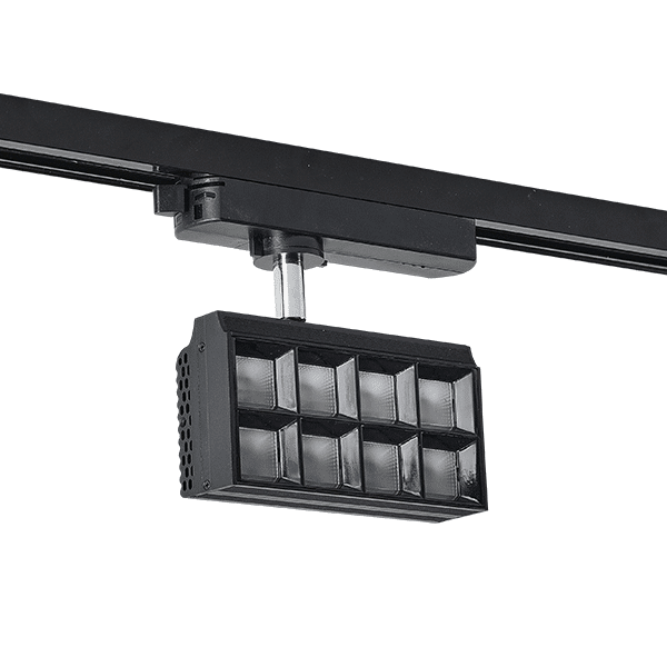 PFLD ΣΠΟΤ ΡΑΓΑΣ 2-ΓΡΑΜΜΩΝ 20W 30° 4000K ΜΑΥΡΟ