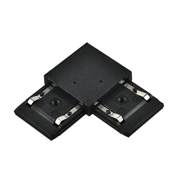 EL-LC 1 COLOUR SERIES L-CONNECTOR FOR RAIL BLACK