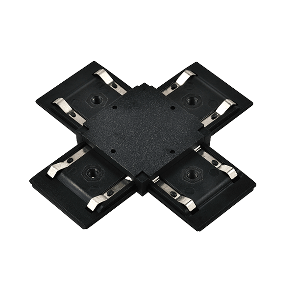 EL-XC 1 COLOUR SERIES X-CONNECTOR FOR RAIL BLACK