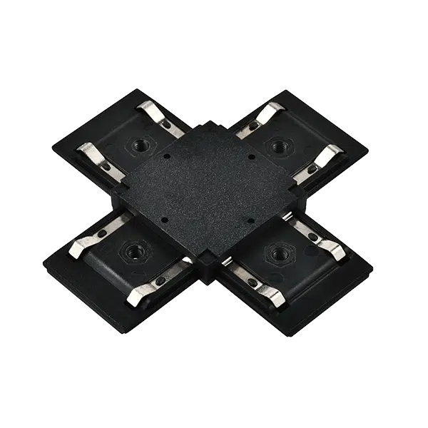 EL-XC 1 COLOUR SERIES X-CONNECTOR FOR RAIL BLACK