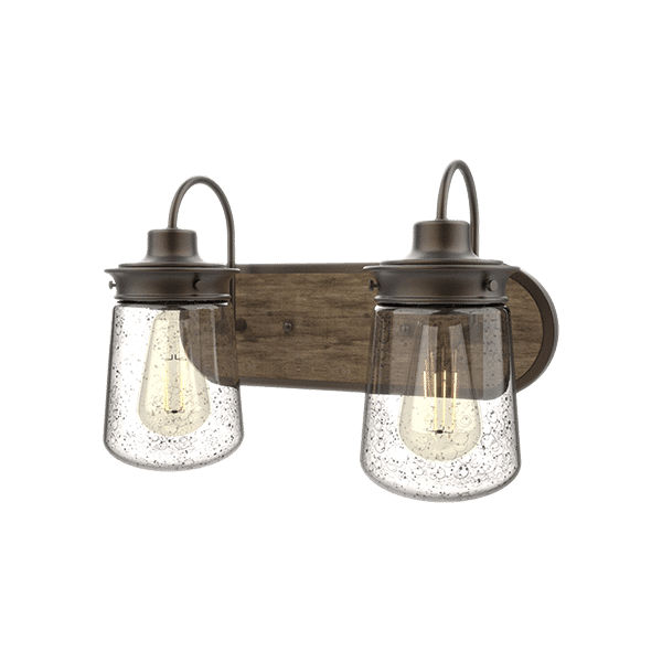 BIANCA ΑΠΛΙΚΑ 2XE27 ΜΑΥΡΟ MAT/ΞΥΛΟ