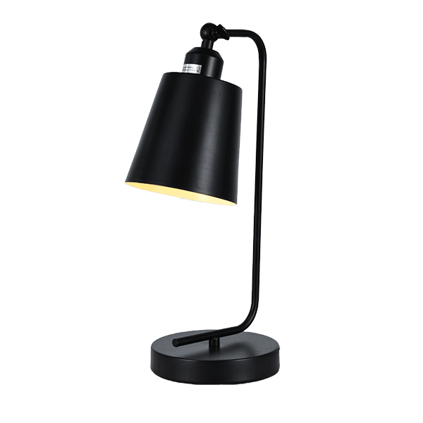 DEREK ΕΠΙΤΡΑΠΕΖΙΟ ΦΩΤΙΣΤΙΚΟ 1xE27 ΜΑΥΡΟ