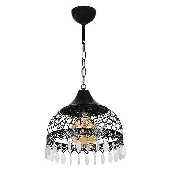 EBRULI ΚΡΕΜΑΣΤΟ ΦΩΤΙΣΤΙΚΟ 1XE27 ΜΑΥΡΟ