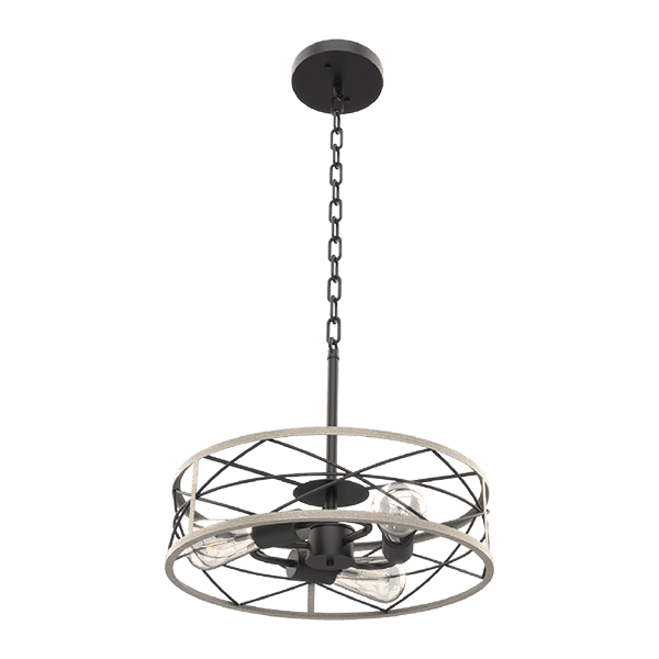 EMMA ΚΡΕΜΑΣΤΟ ΦΩΤΙΣΤΙΚΟ 3XE27 ΜΑΥΡΟ MAT/ΛΕΥΚΟ