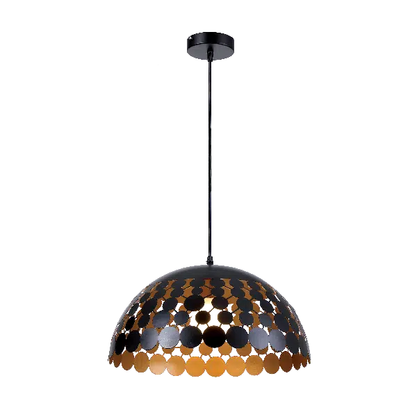 GALAXY ΚΡΕΜΑΣΤΟ ΦΩΤΙΣΤΙΚΟ 1XE27 ΜΑΥΡΟ/ΧΡΥΣΟ