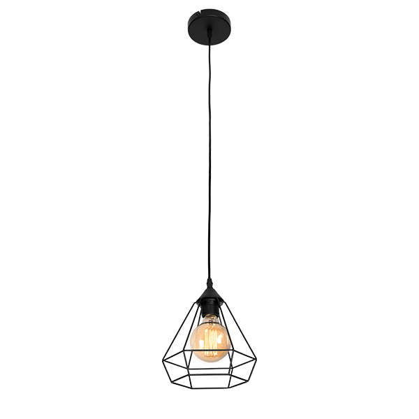 HEIDI ΚΡΕΜΑΣΤΟ ΦΩΤΙΣΤΙΚΟ 1xE27 ΜΑΥΡΟ