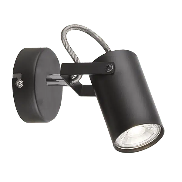 IZZY ΣΠΟΤ 1xGU10 ΜΑΥΡΟ