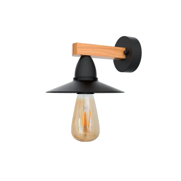 PHIL ΑΠΛΙΚΑ 1XE27 ΜΑΥΡΟ/ΞΥΛΟ